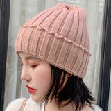 ダスティピンク | ニット帽 ケーブル編み レディース | teddyshop