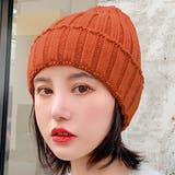 テラコッタ | ニット帽 ケーブル編み レディース | teddyshop