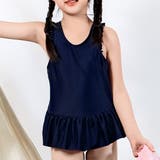 A：ネイビー | キッズ 水着 女の子 | Kids Teddy