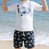 ホワイト×ネイビー | キッズ 水着 ジュニア | Kids Teddy