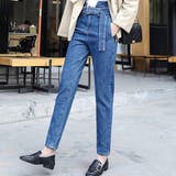 デニム | タックパンツ レディース ストレート | teddyshop