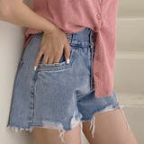 ブルー | デニムショートパンツ レディース ジーンズ | teddyshop