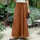 ブラウン | スカンツ ワイドパンツ レディース | teddyshop