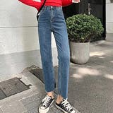 ブルー | デニムパンツ レディース ロング丈 | teddyshop