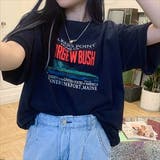 ネイビー | Tシャツ レディース ロゴT | teddyshop