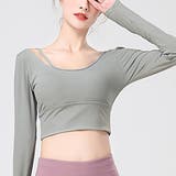 グレー | ブラトップ ヨガウェア レディース | teddyshop