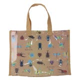 R：昆虫・ライトブラウン | プールバッグ ビーチバッグ 女の子 | teddyshop