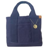 ネイビー | トートバッグ レディース キーホルダー付き | teddyshop