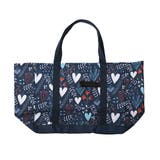 H:ハートネイビー | エコバッグ 折りたたみ コンパクト | teddyshop