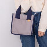 グレーネイビー | ハンドバッグ トートバッグ 小さめ | teddyshop