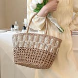 ブラウン | トートバッグ かごバッグ 肩掛け | teddyshop