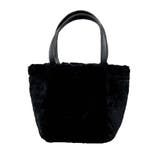 ブラック | フェイクファー バッグ 2way | teddyshop
