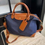 ネイビー×ブラウン | ボストンバッグ レディース 鞄 | teddyshop