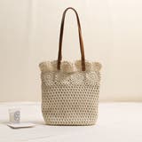 ベージュ | トートバッグ かご A4 | teddyshop