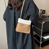 ブラウン×ホワイト | ショルダー ミニバッグ レディース | teddyshop