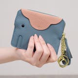 B:ブルー | マルチケース ポーチ 本革 | teddyshop