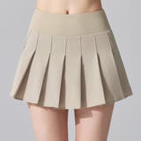 ベージュ | スコート プリーツ テニスウェア | teddyshop