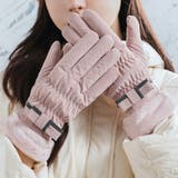 ピンク | 手袋 スマホ対応 裏起毛 | teddyshop