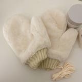 アイボリー | ミトン 手袋 全4色 | teddyshop