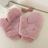 ピンク | ミトン 手袋 全4色 | teddyshop