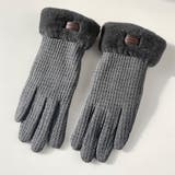 グレー | 手袋 裏起毛 スマホ対応 | teddyshop
