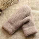 モカ | ミトン 手袋 裏起毛 | teddyshop
