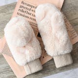 アイボリー | 手袋 ミトン ふわふわ | teddyshop