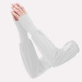 ホワイト | アームカバー UVカット レディース | teddyshop