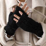 ブラック | フィンガーレス ハンドウォーマー 全7色 | teddyshop