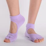 パープル | ヨガ ソックス 5本指 | teddyshop