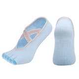 ブルー | ヨガ ソックス 5本指 | teddyshop