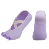 パープル | ヨガ ソックス 5本指 | teddyshop