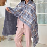 グレー×オレンジ | あったか ブランケット 大判 | teddyshop