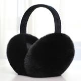 ブラック | イヤーマフ 耳あて ふわふわ | teddyshop