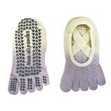 ライラック×アイボリー | 5本指ヨガ ソックス ヨガ | teddyshop