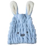 うさぎ：ブルー | ヘアキャップ 吸水 お風呂上がり | teddyshop