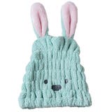 うさぎ：ミント | ヘアキャップ 吸水 お風呂上がり | teddyshop