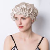 ベージュ | ヘアキャップ ナイトキャップ シルク100% | teddyshop