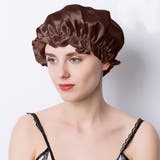 ブラウン | ヘアキャップ ナイトキャップ シルク100% | teddyshop