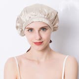 ベージュ | ヘアキャップ ナイトキャップ シルク100% | teddyshop