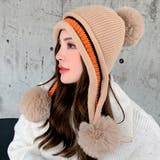 ブラウン | ニット帽 ポンポン 冬 | teddyshop