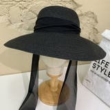 ブラック | ストローハット 帽子 全3色 | teddyshop
