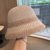 ベージュ×ブラウン | チューリップハット バケットハット バイカラー | teddyshop