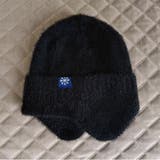 ブラック | ニット帽 耳付き 耳あて | teddyshop