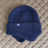 ネイビー | ニット帽 耳付き 耳あて | teddyshop