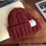 レッド | ニット帽 レディース ワッチキャップ | teddyshop