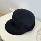 ブラック | UPF50+ 麦わら帽子 レディース | teddyshop