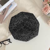 ブラック | ベレー帽 大きめ 全4色 | teddyshop