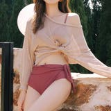 ダスティピンク | 水着体型カバー ビキニ ハイウエストショーツ | teddyshop