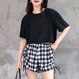 ブラック×チェック | 水着体型カバー ママ水着 セパレート | teddyshop